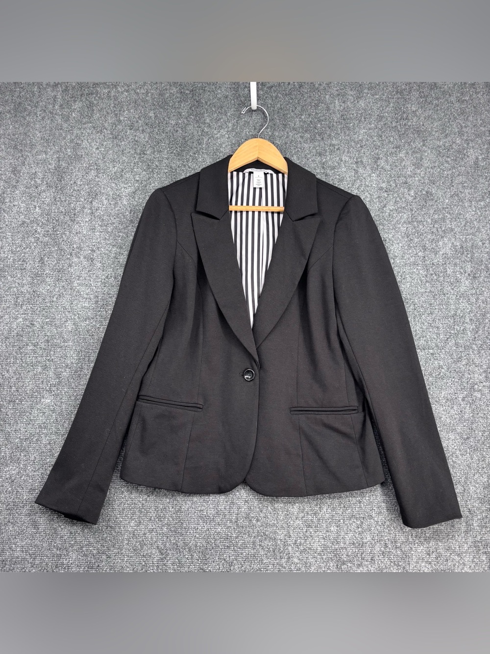 White House Black Market Black Preppy Office Capsule Blazer Women’s 8
